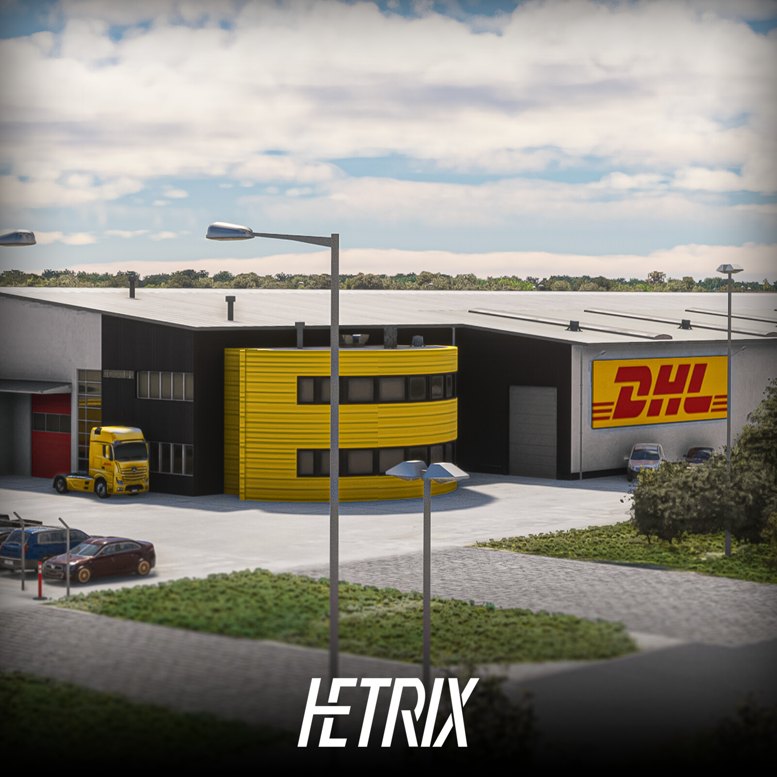 DHL Service Point Building - MSFS Addon