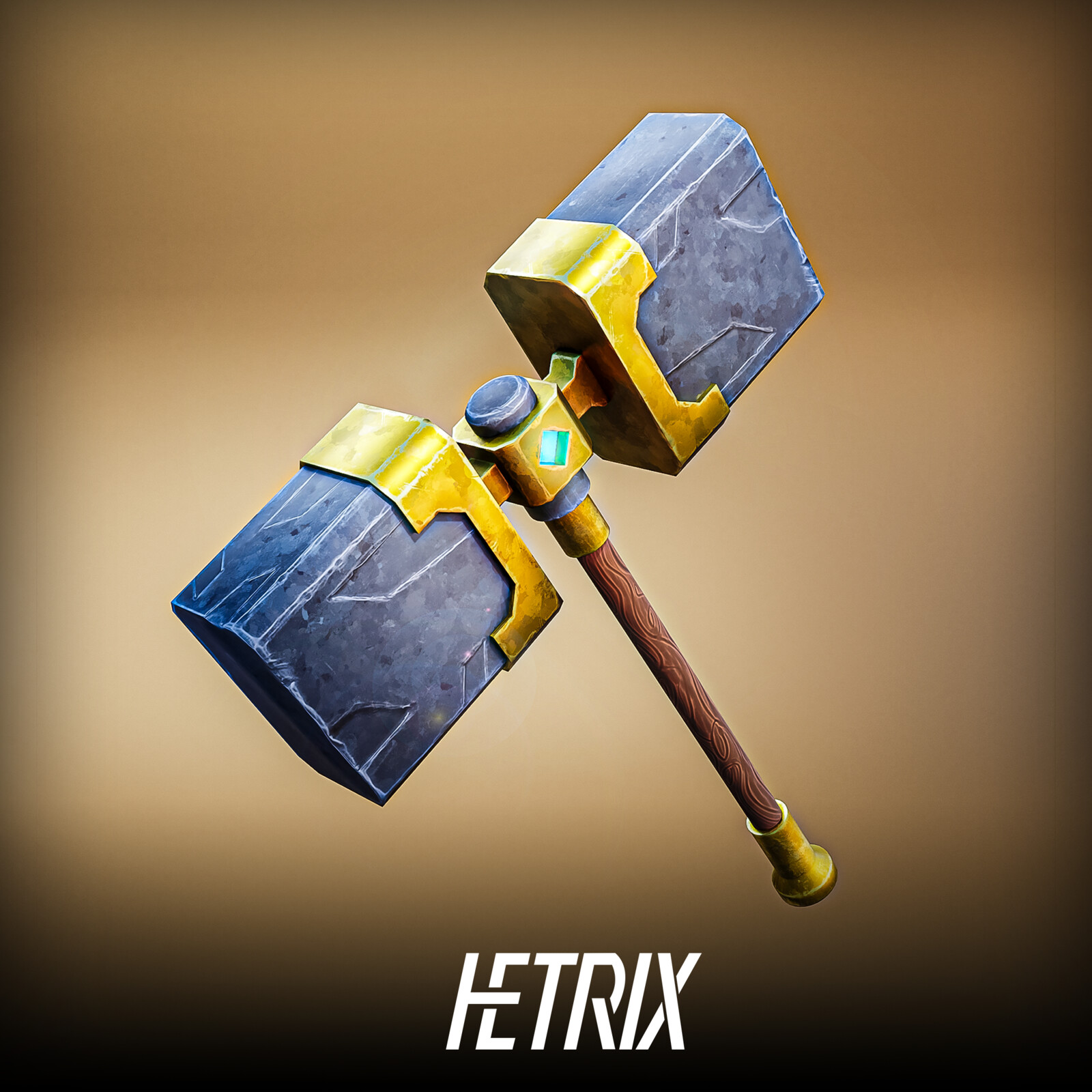 Game Ready Stylized Hammer Model