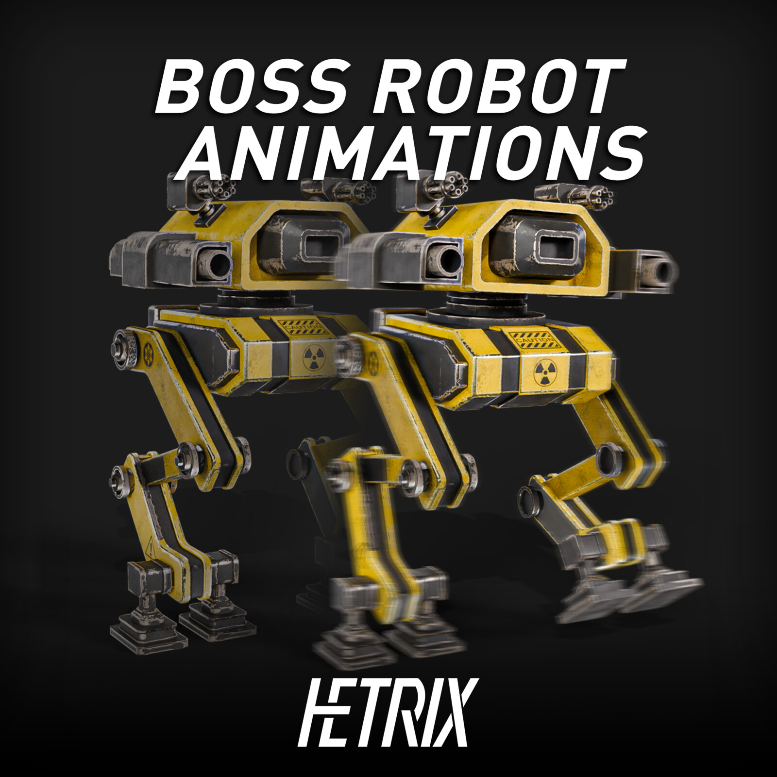 Low Poly Boss Robot Animations - MOS