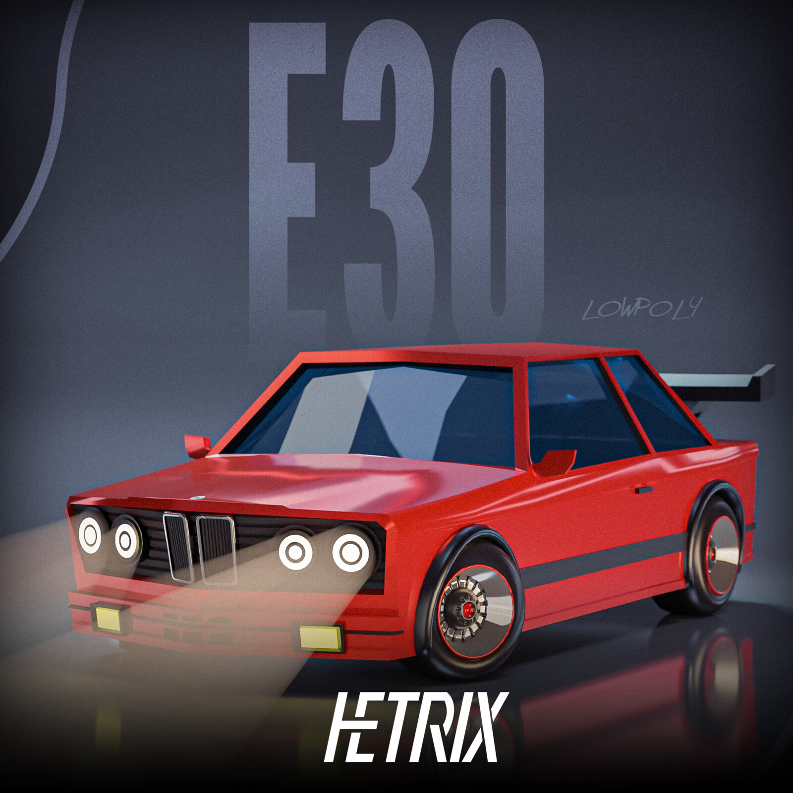 Low Poly Car Model insp.E30